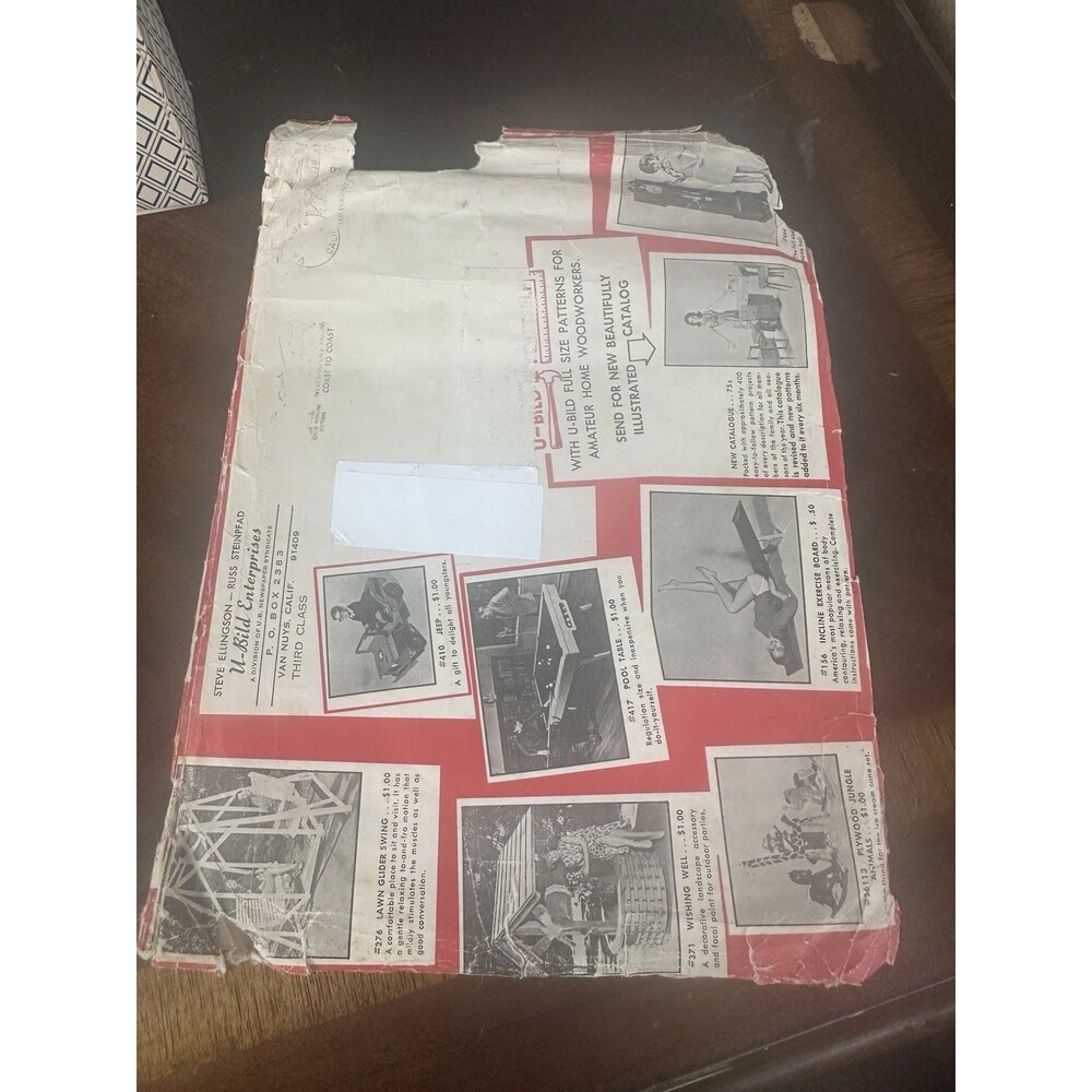 U-Bild Enterprises Woodworking Patterns Included 255 195 62 and 224